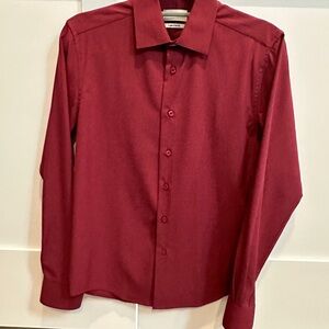 Burgundy Dress Shirt – Size Small